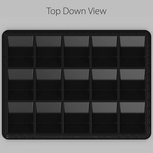 (1PK) Card Sorting & Dealer Tray, Black