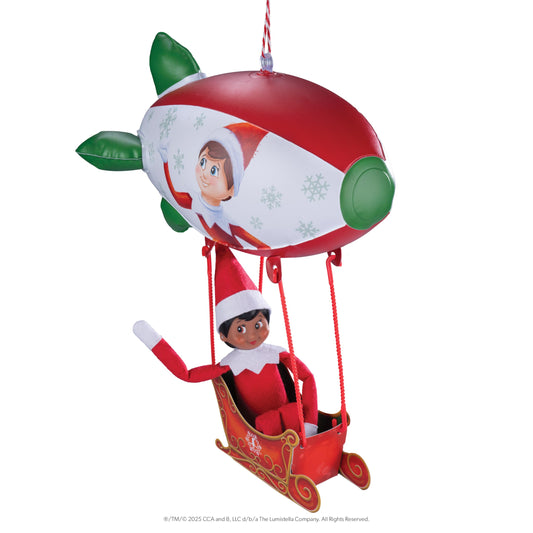The Elf on The Shelf Polar Props Peppermint Blimp Ride – 20th Anniversary Scout Elf Accessory (Scout Elf Not Included)