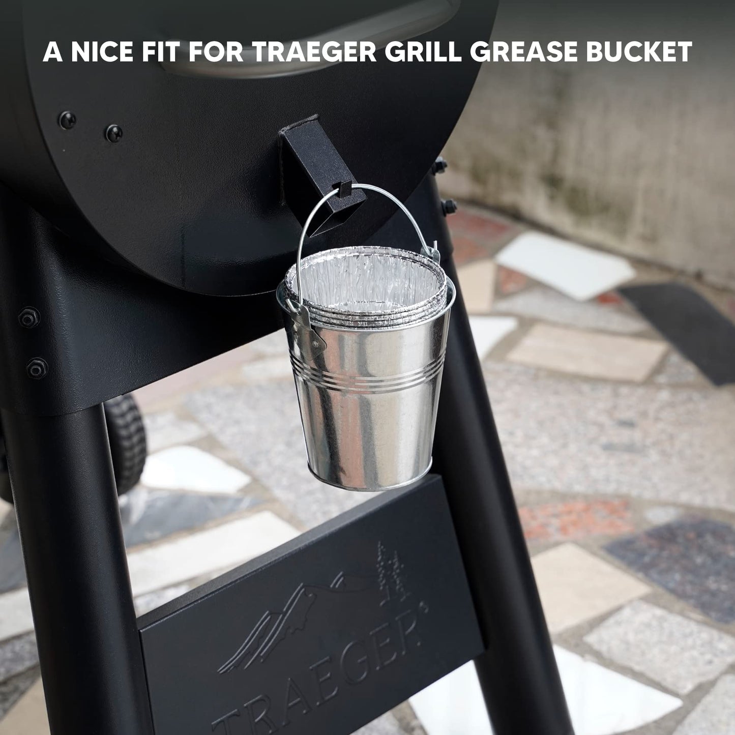 Stanbroil 35 Pack Grease Bucket Liners for Traeger 20/22/34 Series,Pit Boss, Camp Chef, Louisiana, 5" x 4.5"
