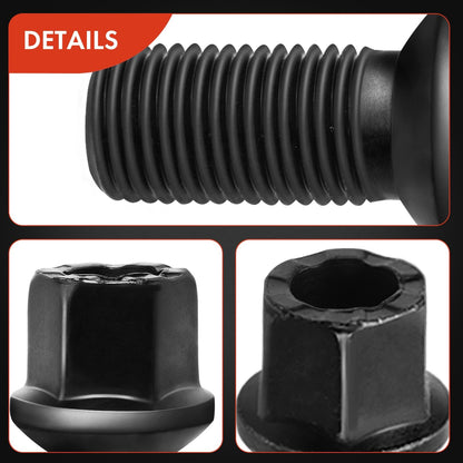 A-Premium M14-1.50 Wheel Studs Compatible with Volkswagen Jetta Passat CC Golf Tiguan Beetle Audi A3 A4 A5 A6 A7 Quattro A8 Front or Rear Side 5-PC Set