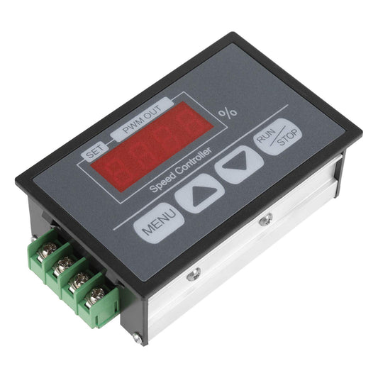 DC6-60V 30A DC PWM Motor Speed Controller Governor with Digital Display, Slow Start and Stop Speed Controller, Percentage Tachometer