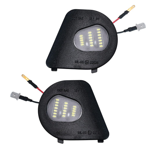 EATAKWARD 2Pcs LED Side Mirror Puddle Light Lamps Assembly Replacement for 2010-2019 Dodge Ram 1500 2500 3500 4500 5500 Pickup Trucks Towing Mirror Lights 6000K Driver and Passenger Side White