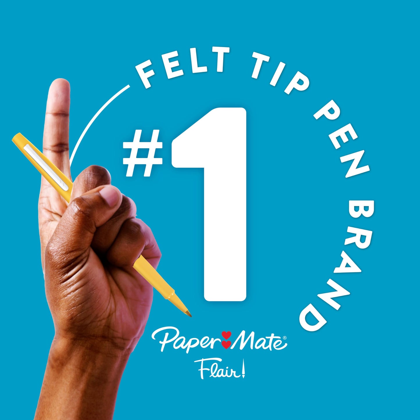 Paper Mate Flair Felt Tip Pens, Medium Point (0.7 mm), Assorted Colours, 24 Count