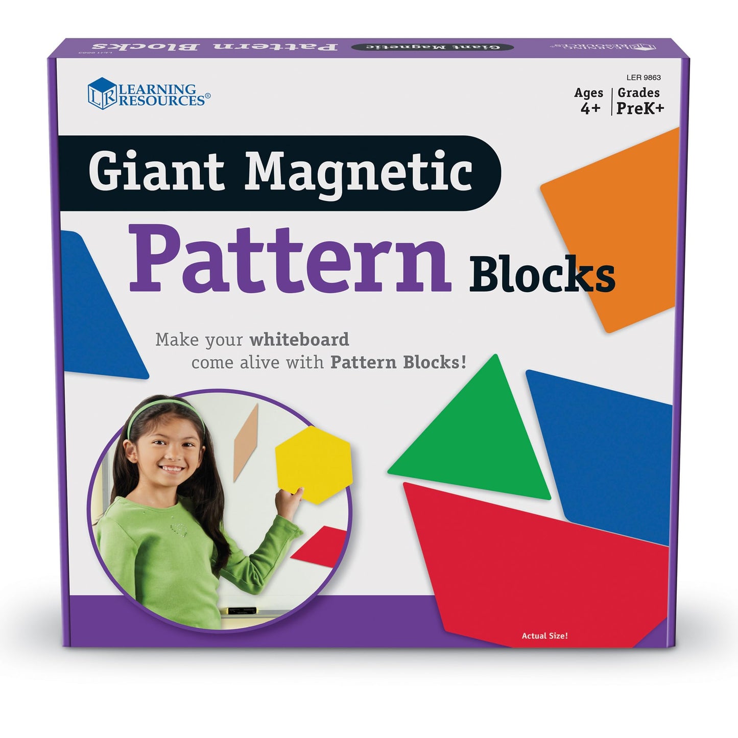 Learning Resources LER9863 Giant Magnetic Pattern Blocks