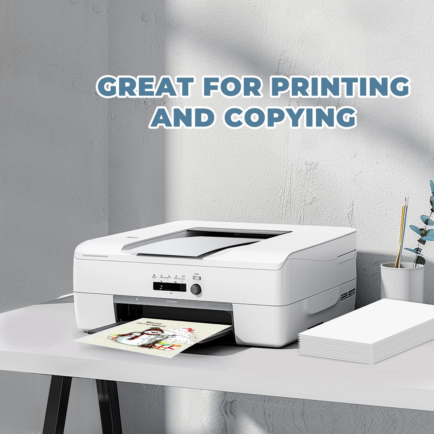 110 Sheets White Cardstock Paper 8.5" x 11", 65 lb/180 GSM White Card Stock Printer Paper for Cards Making, Office Printing, Cards for Wedding, Invitation, Business, Menus, Valentine’s Day, White
