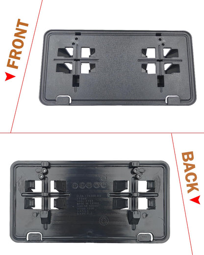 Front License Plate Frame for 2015 2016 2017 Ford F150 2.7L 3.0L 3.5L NO Drill Front Bumper License Plate Holder Mounting Bracket Replace # FL3Z-17A385-B FO1068166 F-150 Accessories