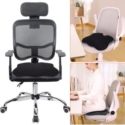 Car Seat Cushion, Memory Foam Seat Cushion, Car Seat Pad, Memory Foam Driver Seat Cushion to Improve Driving View, Seat Cushion Pillow for Car and Office Chair, Black