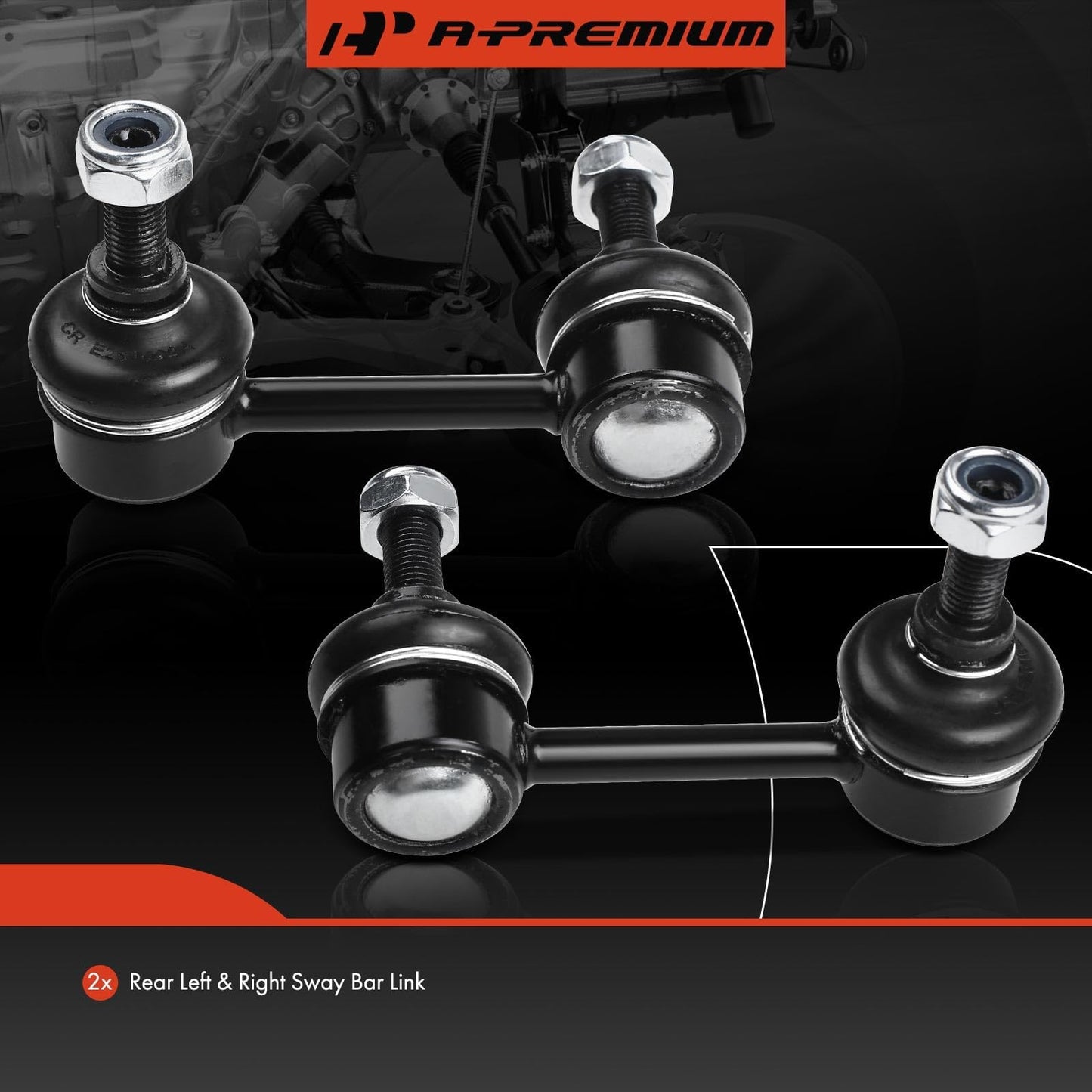 A-Premium 2 x Rear Sway Bar Links Stabilizer Bar Links, Compatible with Honda CR-V 2007-2017