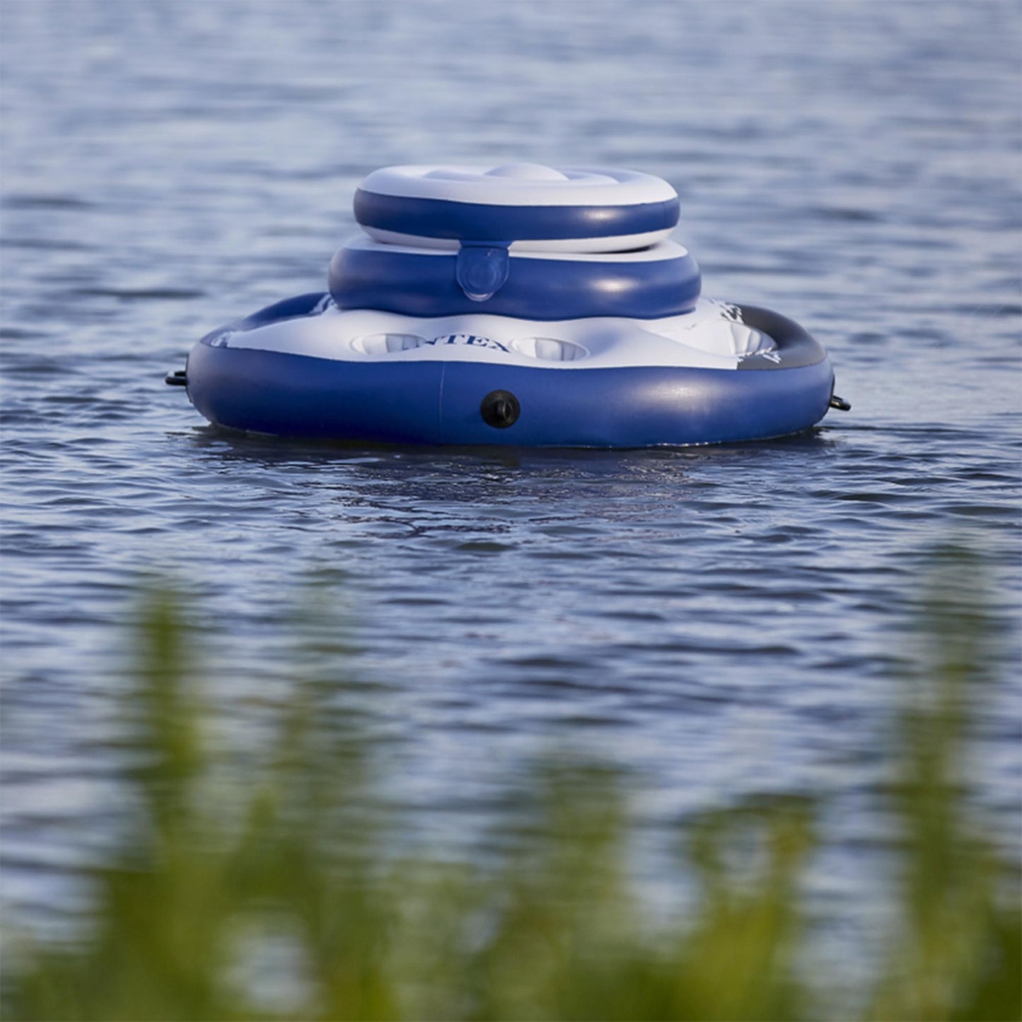 INTEX 56822EP Mega Chill Inflatable Cooler: Removable Ice Chest – 5 Built-in Cup Holders – 2 Durable Handles – Easy-to-Use Connectors – River Run Compatability