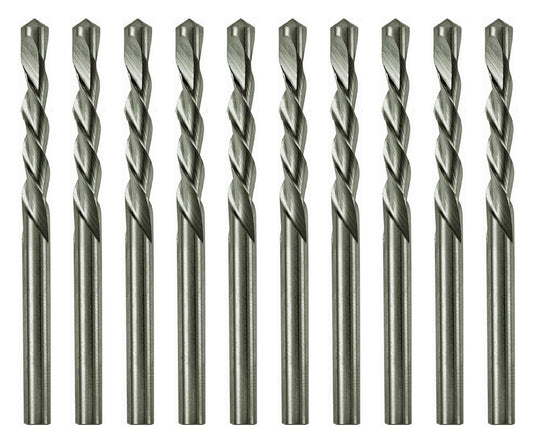 Drywall Cut Out Bit 1/4 Inch Guidepoint Rotary Router Tool Bit HSS Cutout Saw Bit Cut Bits for Gypsum Board-10Pcs