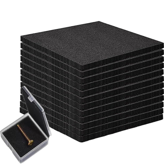Aisetmoon 12Pcs Polyurethane Foam Sheet 12 x 12 x 0.6 Inch Cuttable High Density Cushioning Inserts, Polyurethane Foam Packing for Packing and Crafts, Transport, Tool Case Cushioning