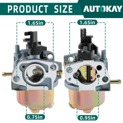 196cc Carburetor for Champion 196cc Power Equipment 3500 4000 Watt Generator, 40026 Carb for Honda GX160 GX200 6.5HP Engine Replaces 46551 45633 46558 46561 46539