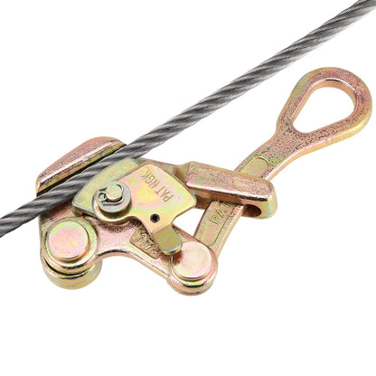 JEUIHAU Cable Grip Puller,Heavy Duty Wire Rope Grip, Wire Gripper for Steel Wire Ropes, Cables, Iron Wires, Cable Size Range 1/10-2/3 Inch, 2204 Lbs Capacity,1 Ton