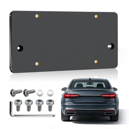 TOVIIEA Rear License Plate Bracket Holder Fit for 2012-2025 Audi A3 A4 A5 A6 A7 A8 S4 S5 S6 S7 RS5 RS6 RS7 Q3 Q5 SQ5 Series, Tail Bumper Car Tag Holder Frame Replace with Screws & Wrench