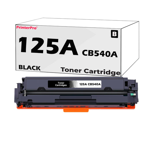 PrinterPro™ Compatible Replacement for HP 125A CB540A Toner Cartridge - HP Color LaserJet CM1312 MFP CM1312NFI CP1210 CP1215 CP1510 CP1514N CP1515N CP1518NI (1 * Black Only)