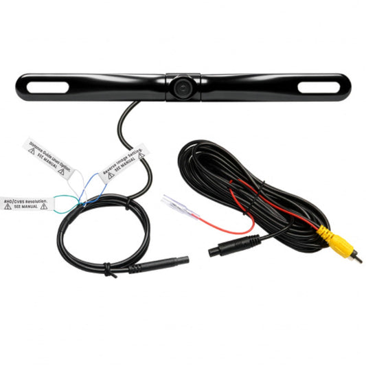 BOSS Audio Systems LPCB36 Car Rearview Backup Camera – License Plate Mount, High Resolution, Easy Mounting, 170° Wide Angle, Weatherproof, Low Light Friendly, Distance Guide View