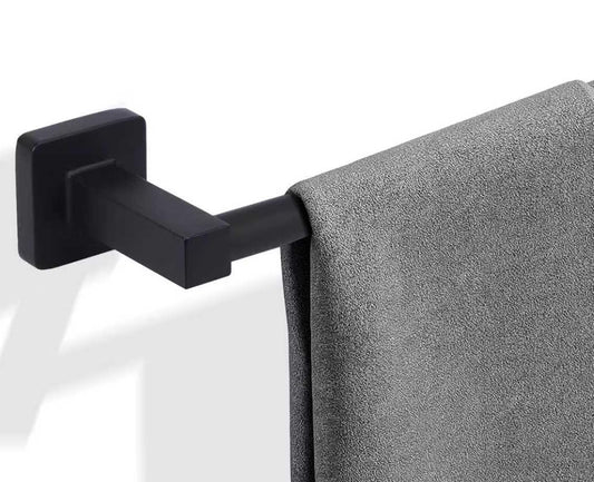 Ntipox Modern 24 inch Bathroom Towel Bar Matte Black,Towel Racks for Bathroom Wall Mounted,Bathroom Towel Holder Black,Home Decor Towel Rod