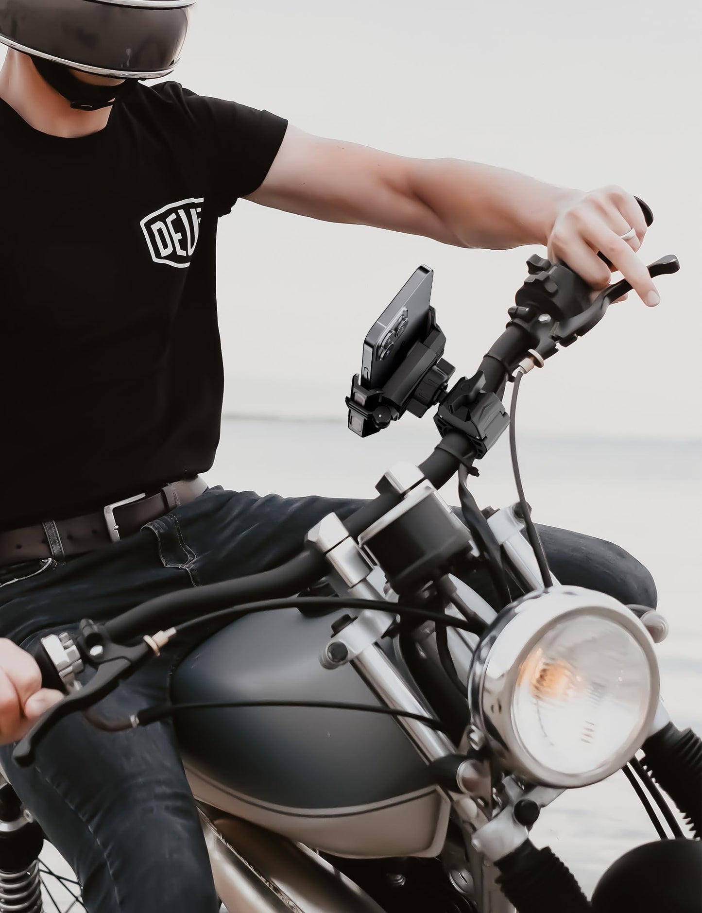 Grefay Bicycle Phone Holder Motorcycle Phone Holder 【1S Quick Release Robust Connections】 Anti Shake Universal 360° Bicycle Handlebar Holder for iPhone 15/14/13 S23/S22 4.5-7" Smartphone