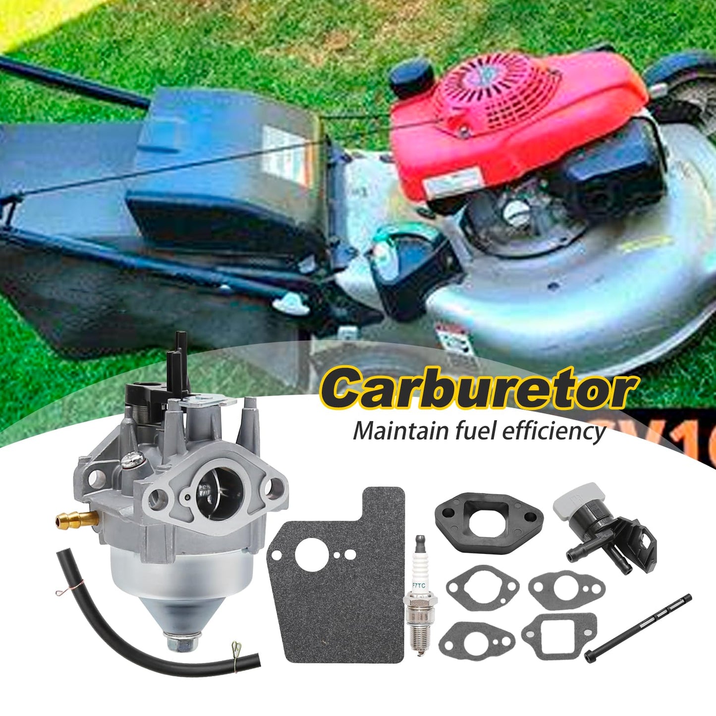 JUUDDENPARTS GCV160 Carburetor Carb, 16100-Z8B-901 Carburetor Replacement for Honda GCV160LA0 GCV160LA1 Replacement for Husqvarna 7021P HU700F Replacement for Troy-Bilt TB240 TB130 130XP