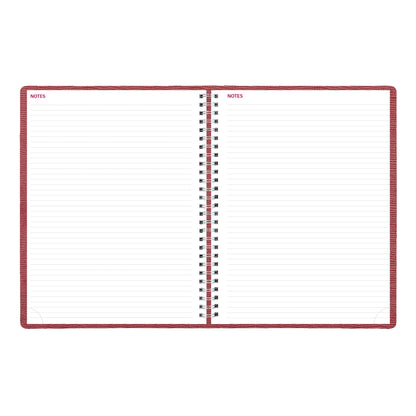 Brownline® 2026 Essential Weekly Planner, Appointment Book, 12 Months, January to December, Twin-Wire Binding, 11" x 8.5", Red (CB950.RED-26)