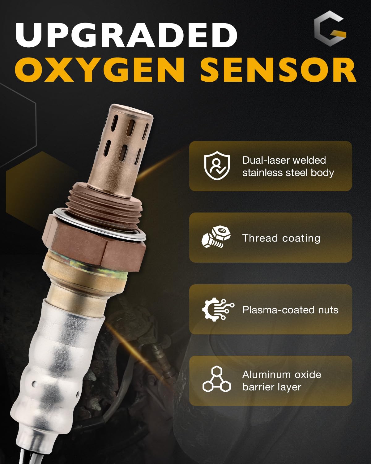 Oxygen Sensor Upstream Downstream O2 Sensor | Replacement for Ford F150 F250 Ranger Expedition Explorer Escape, for Mazda Tribute, Lincoln & More | Replace# 15717, 15716, 15664, ZZC318861