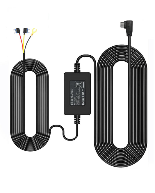 REDTIGER F7N Dash Cam Hardwire Kit, 21.3ft USB C-Port Hard Wire Kit for Dashcam,Converts 12V-24V to 5V/2.5A Low Voltage Protection