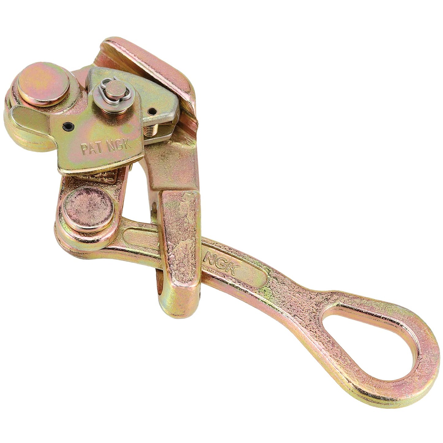 JEUIHAU Cable Grip Puller,Heavy Duty Wire Rope Grip, Wire Gripper for Steel Wire Ropes, Cables, Iron Wires, Cable Size Range 1/10-2/3 Inch, 2204 Lbs Capacity,1 Ton