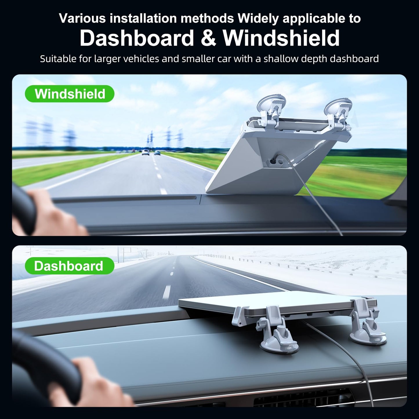 for Starlink Mini Car Mount for Dashboard,for Starlink Mini Mounting Kit Accessories for Car,Linkoostar Car Suction Cup Mount for Dashboard & Windshield Ensures Stable Setup While Driving