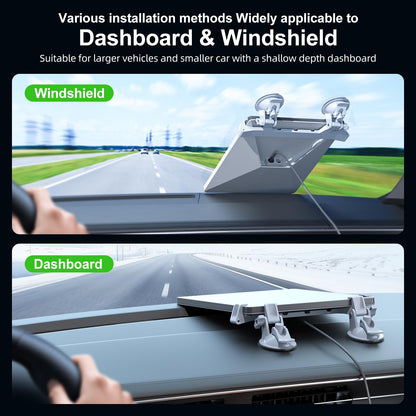 for Starlink Mini Car Mount for Dashboard,for Starlink Mini Mounting Kit Accessories for Car,Linkoostar Car Suction Cup Mount for Dashboard & Windshield Ensures Stable Setup While Driving