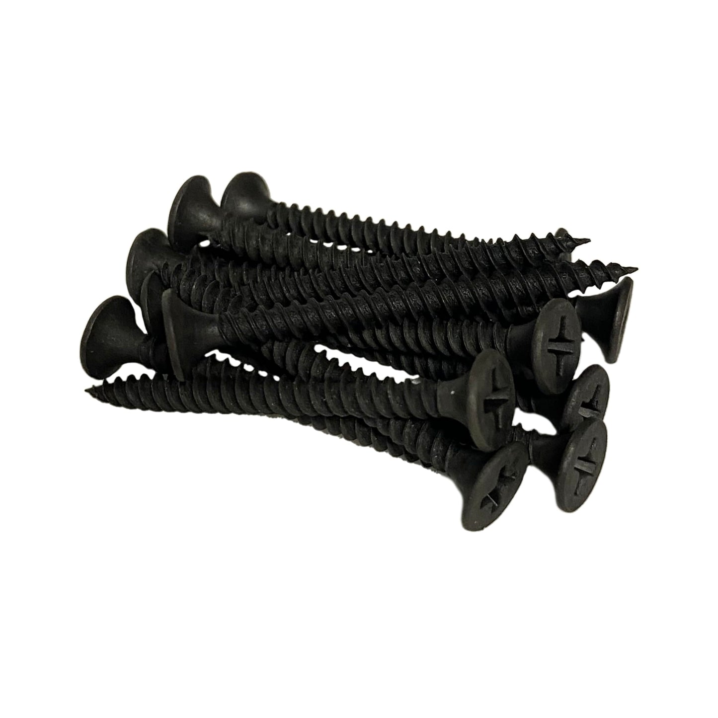 #6 x 1-5/8" Drywall Screws – Fine Thread, Sharp Point, Phillips Drive, Bugle Head, Black Phosphate – Contractor-Grade Drywall & Wood Fasteners + Driver Bit Included (500pcs)