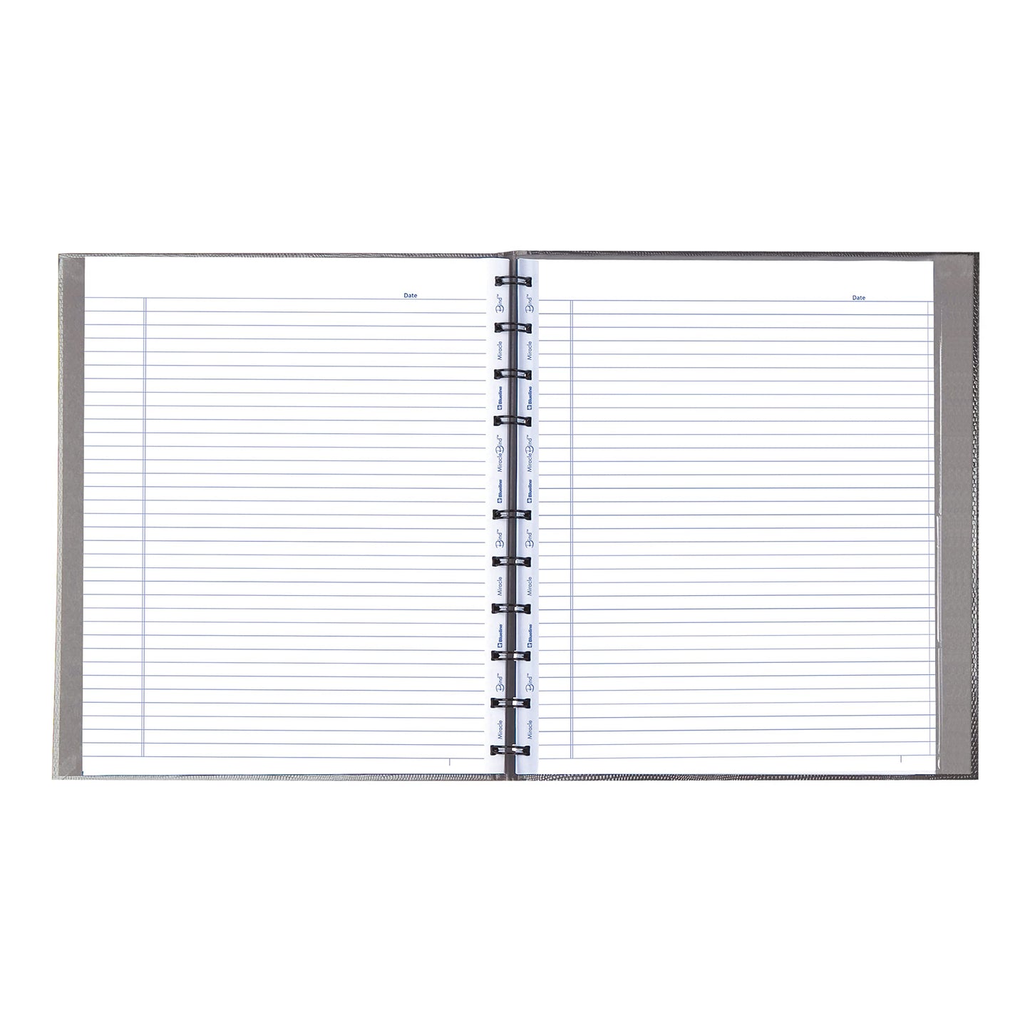 Blueline MiracleBind™ Notebook, Lizard-Like Hard Cover, 11" x 9-1/16", 150 Pages, Gray (AF11150.97)