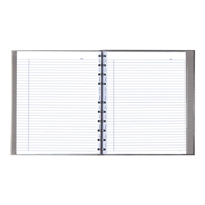 Blueline MiracleBind™ Notebook, Lizard-Like Hard Cover, 11" x 9-1/16", 150 Pages, Gray (AF11150.97)