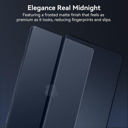 EooCoo Compatible with MacBook Air 15 inch Case 2026-2023 Release M5 M4 M3 M2 A3448 A3241 A3114 A2941, Anti-Fingerprint, Ultra Thin Protective Hard Shell Laptop Cover, Midnight Clear