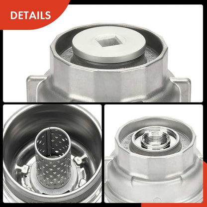 A-Premium Oil Filter Housing Cap Assembly Compatible with Toyota Sequoia RAV4 4Runner Lexus LS460 LX570 IS250 2006-2014