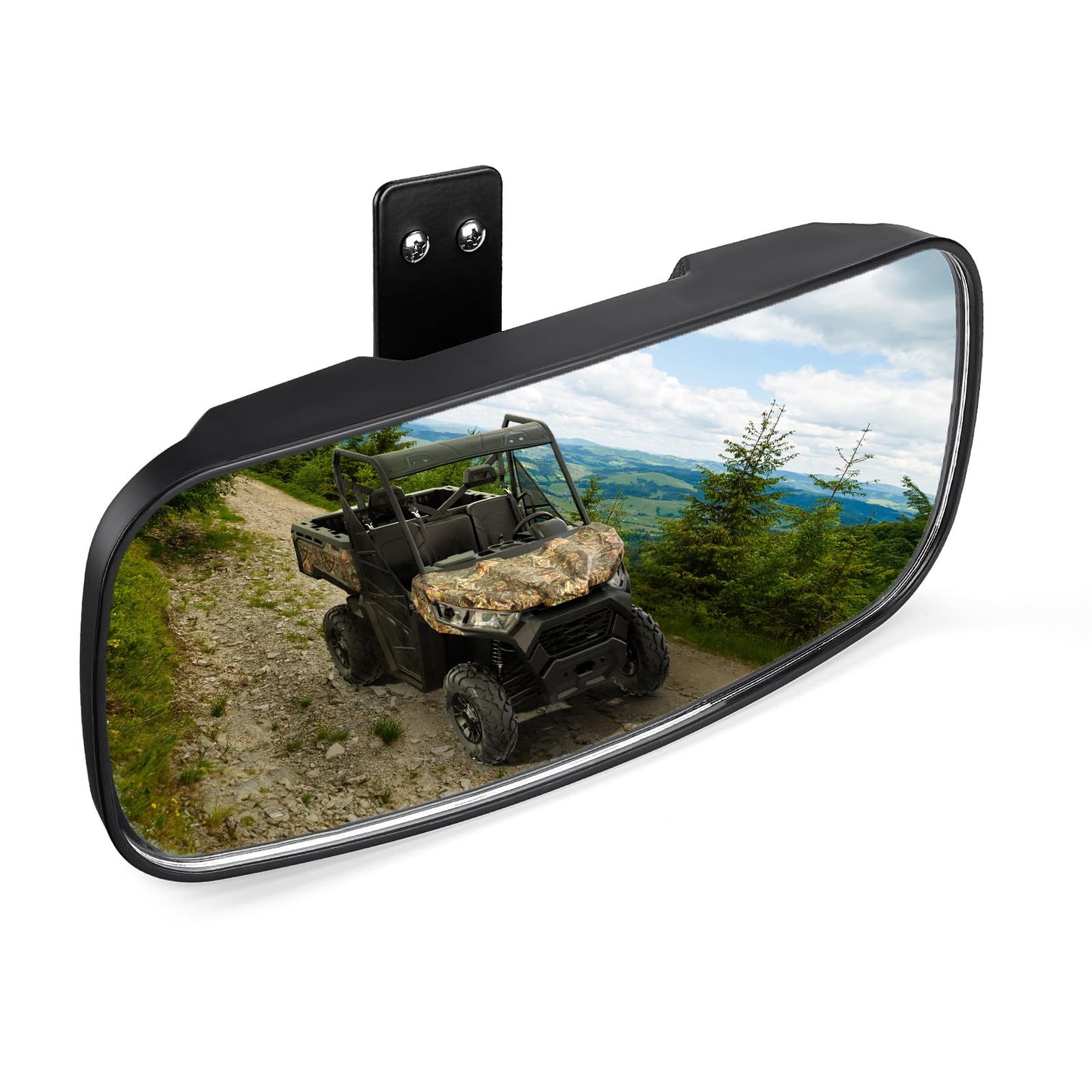 KEMIMOTO UTV Rear View Mirror Compatible with Polaris Ranger 500 570 900 XP 1000 XP/Crew 2017 2018 2019 2020 2021 2022 2023 2024 2025 Factory Mounting Tab Required Replace OEM#2879969