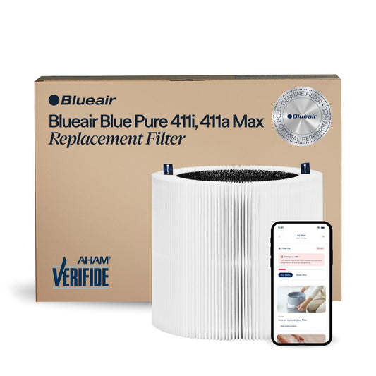 BLUEAIR Pure 411i Max and 411a Max Genuine Replacement Filter F4MAX - Fits Air Purifier