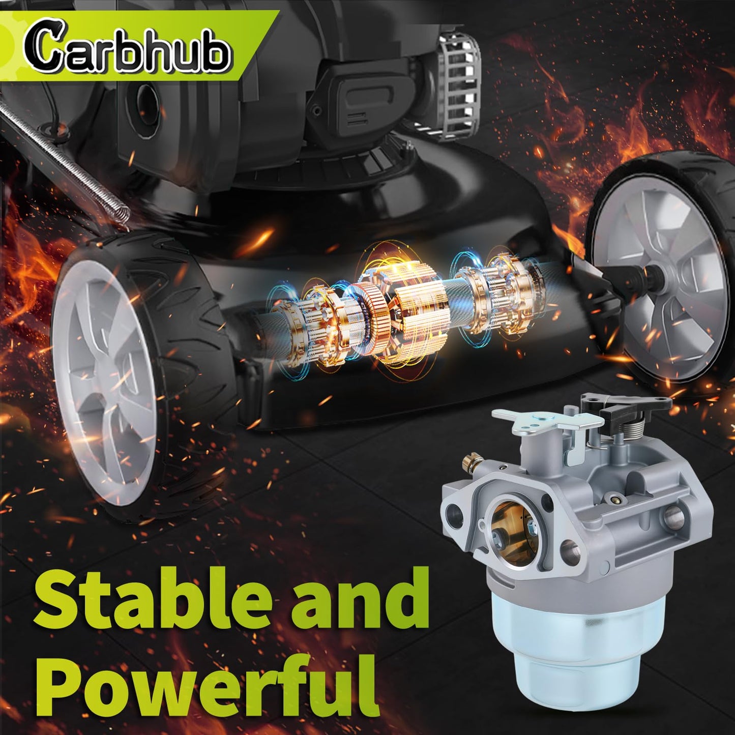 Carbhub GCV160 Carburetor for Honda GCV160 GCV160A GCV160LA GCV160LE HRB216 HRS216 HRT216 HRZ216 Carb Replaces 16100-ZM0-804 16100-ZM0-802 16100-ZM0-023 16100-Z0L-023 16100-Z0L-013 16100-Z0L-003