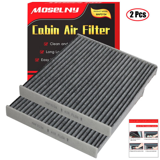 CF10134 Cabin Air Filter with Activated Carbon Replacement for CP134, Fit for Honda Accord/Civic/Odyssey/CR-V and Acura MDX/TSX/TLX/RDX/Ridgeline (2 pack)