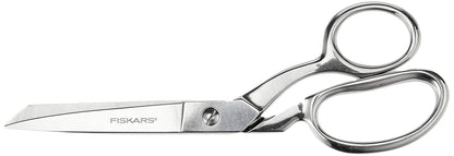 Fiskars 8-Inch Quality Forged Razor-Edged Bent Scissors, Gray