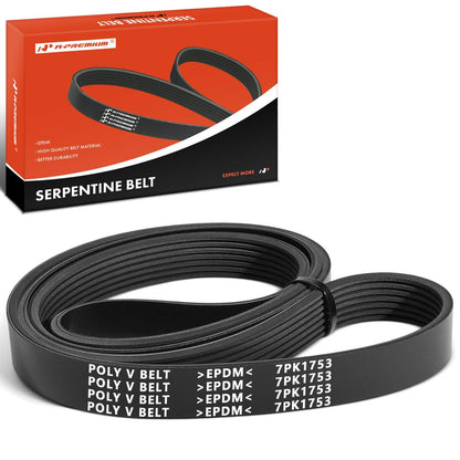 A-Premium Engine Serpentine Drive Belt Compatible with Honda & Acura Cars - CR-V CRV 2007-2009, TSX 2004-2008 - 2.4L, Replace 38920RBBE03, 38920RBBE02