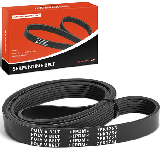 A-Premium Engine Serpentine Drive Belt Compatible with Honda & Acura Cars - CR-V CRV 2007-2009, TSX 2004-2008 - 2.4L, Replace 38920RBBE03, 38920RBBE02