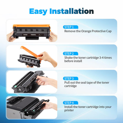 BAIINK TN830XL Toner Cartridge Replacement for Brother 830XL Toner TN830 Compatible with DCP-L2640DW HL-L2460DW HL-L2405W HL-L2400D MFC-L2820DW HL-L2480DW (with Chip, 1 Black)