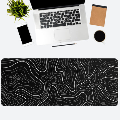 Mouse Pad, Large Mouse Pad Gaming 90 X 40CM(35.43X15.74Inches) Mousepad Big Desk Mat with Non-Slip Rubber Base Keyboard Pad for Gaming and Office-Black