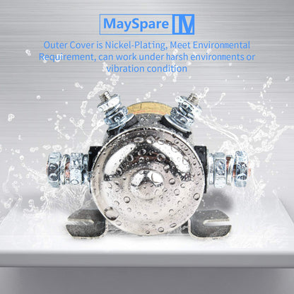 Max 300A Heavy Duty Solenoid Relay Nickel-Plating for Golf Carts,Winch, Marine in Rush 12VDC