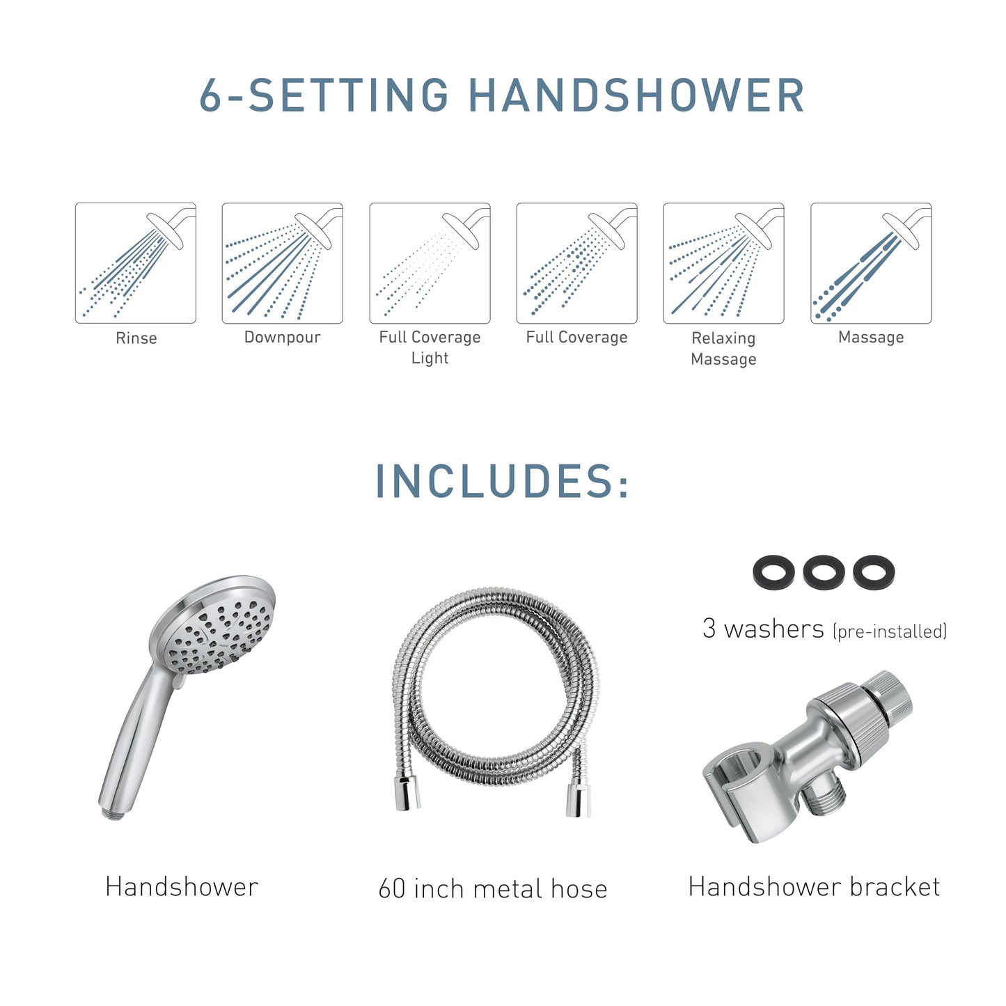 Moen Attune Chrome Handheld Shower, 218H0