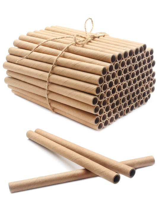 Benvo Mason Bee Tubes 6 Inches Nesting Refill Cardboard Tubes Bee House Paper Inserts Replacement Liners for Bee Hotels Bee Condo Mason Bee House Beekeeper Accessory(100 Pieces, 5/16 Inch Diameter)