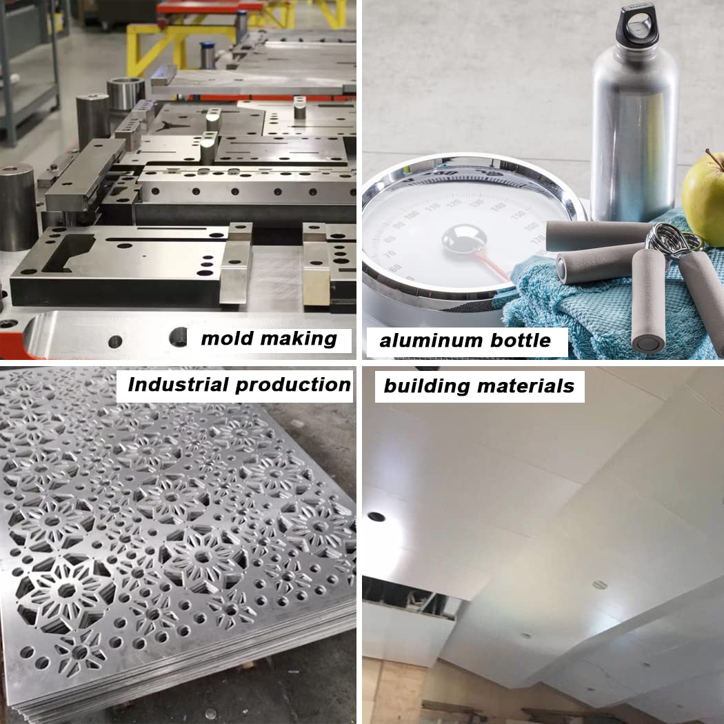 1 Pack 5052 H32 Aluminum Sheet Metal 12” x 12”x 1/16”(0.06") Flat Plain Thin Aluminum Plate Covered with Protective Film, Rectangle Aluminum Metal Plate for Crafting lndustry, 1.5mm