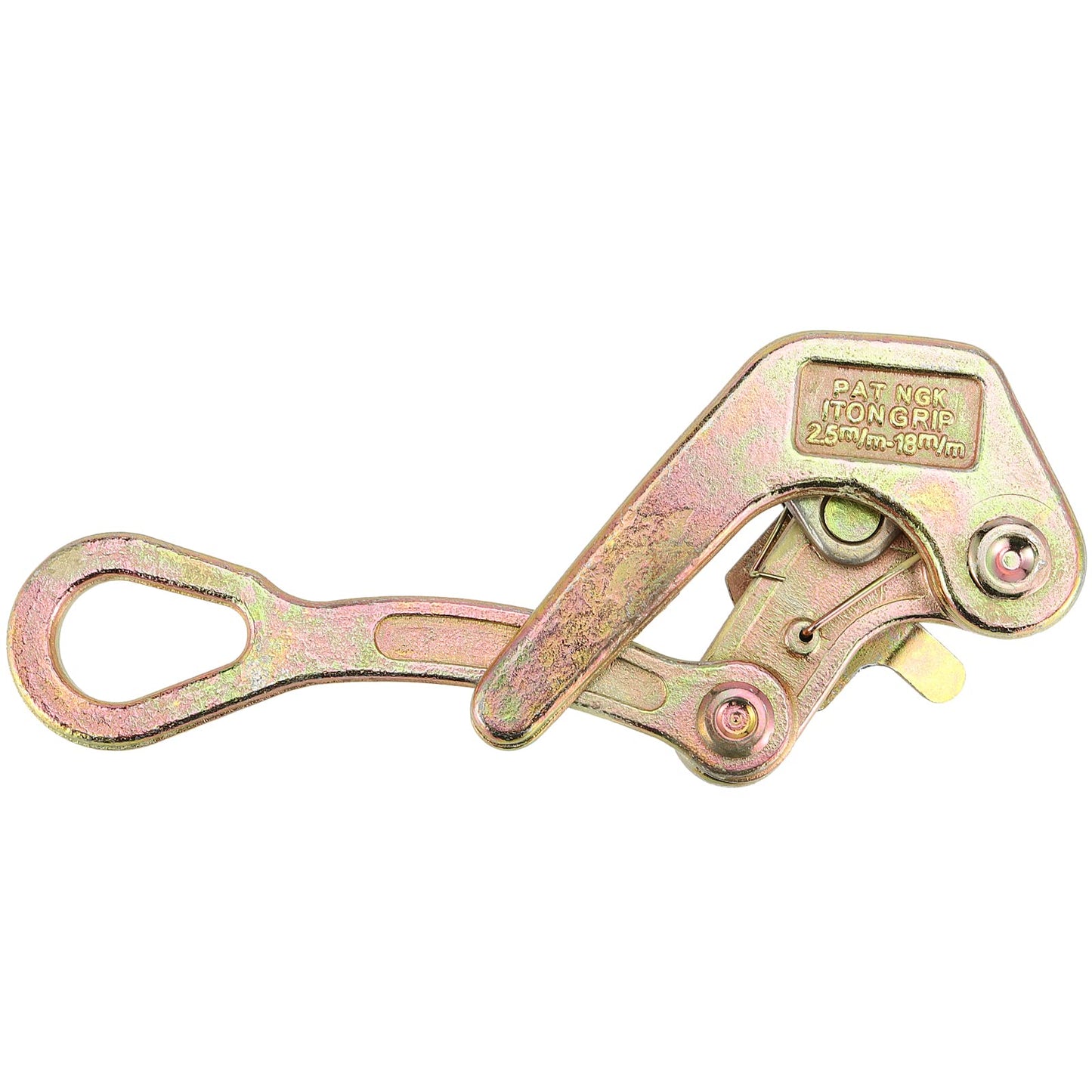 JEUIHAU Cable Grip Puller,Heavy Duty Wire Rope Grip, Wire Gripper for Steel Wire Ropes, Cables, Iron Wires, Cable Size Range 1/10-2/3 Inch, 2204 Lbs Capacity,1 Ton