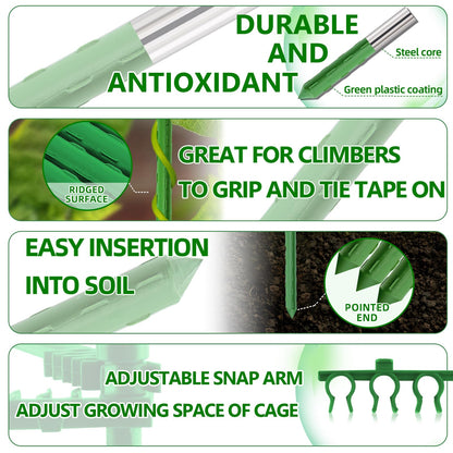 Fabulas Tomato Cages - Garden Plant Stakes Support 3Pack48