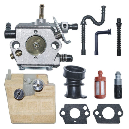 Mtanlo Carburetor Carb For Stihl MS260 026 MS240 024 Air Fuel Filter Impulse Line Part